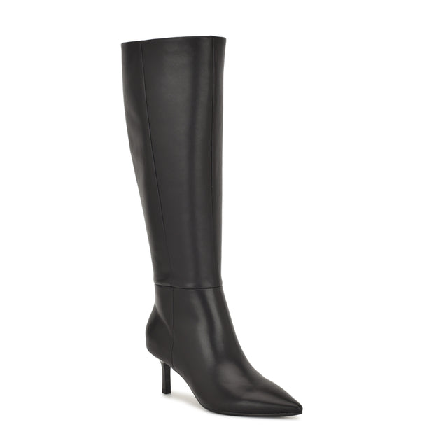 Nine West Kimdee 9X9 Knee High Wide Calf Leather Boots