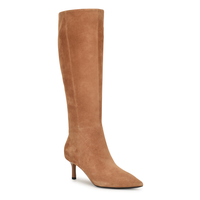 Nine West Kimdee 9X9 Knee High Wide Calf Leather Boots