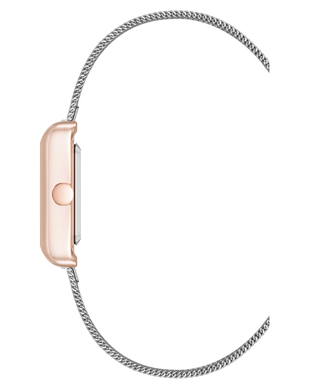 Nine West Mesh Bracelet Watch With Rectangular Case