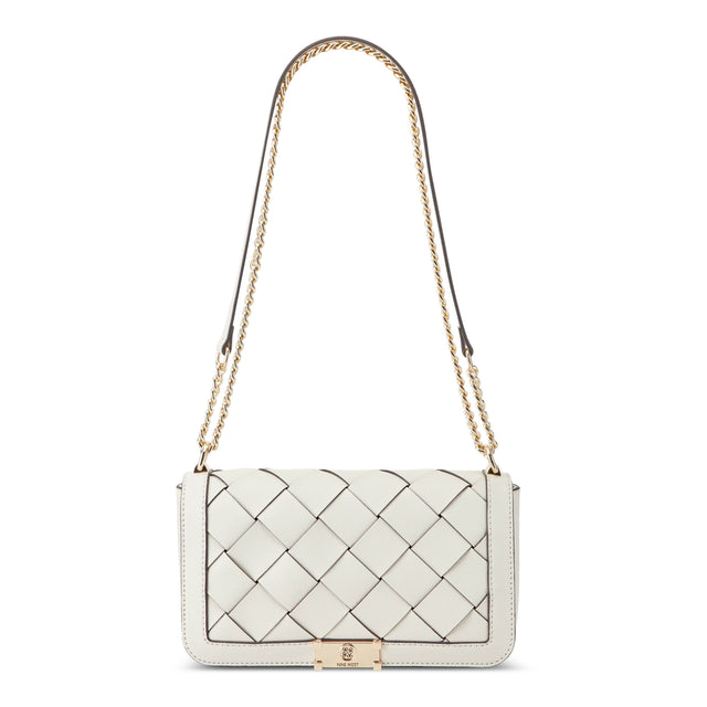 nine west Mylah Woven Flap Chain Convertible Crossbody