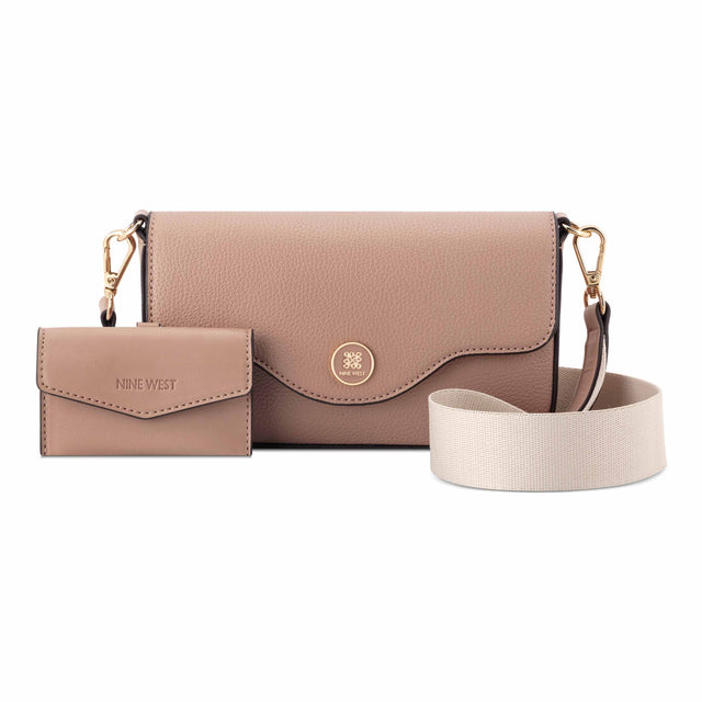 nine west Nalini Mini Flap Crossbody with Card Case