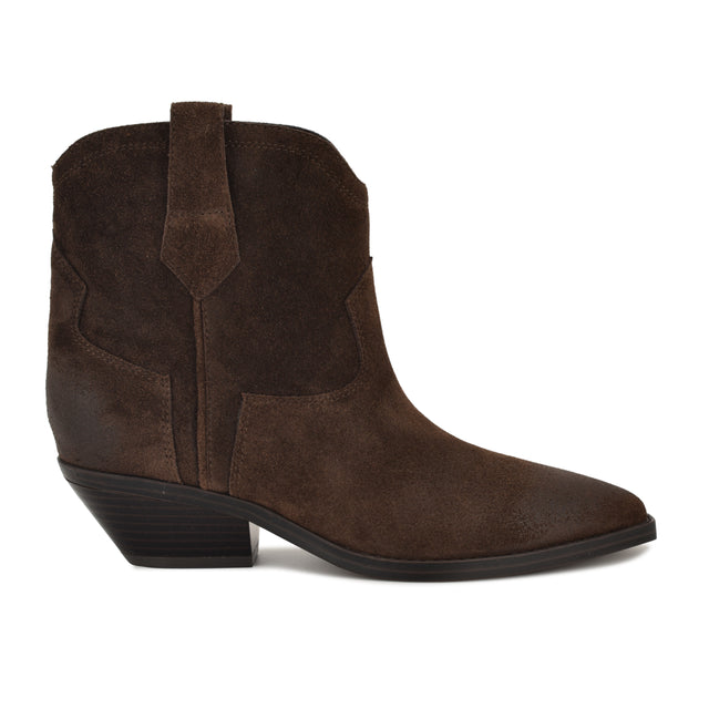nine west Abreve Western Leather Booties