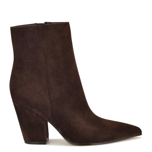 nine west Ariza Ankle Leather Booties