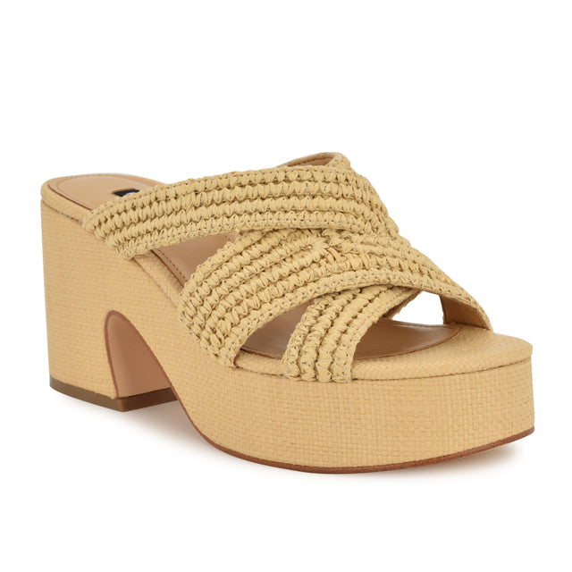 Nine West Bemay Platform Slide Sandals