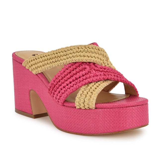 Nine West Bemay Platform Slide Sandals