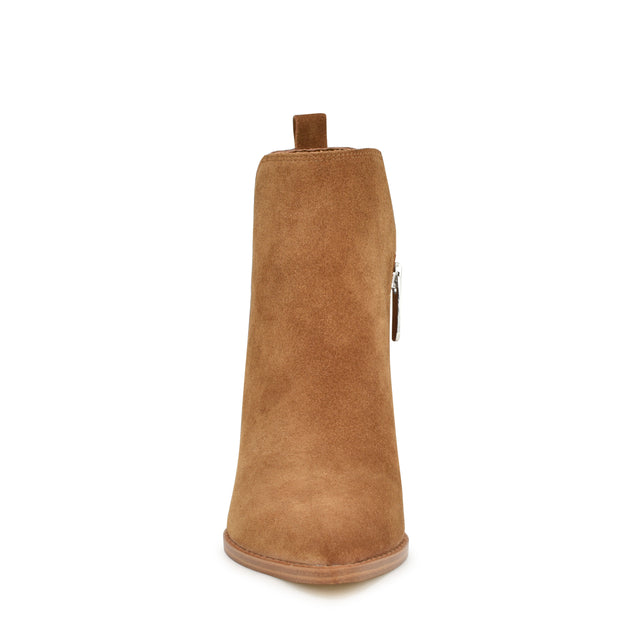 Nine West Birds Block Heel Leather Booties