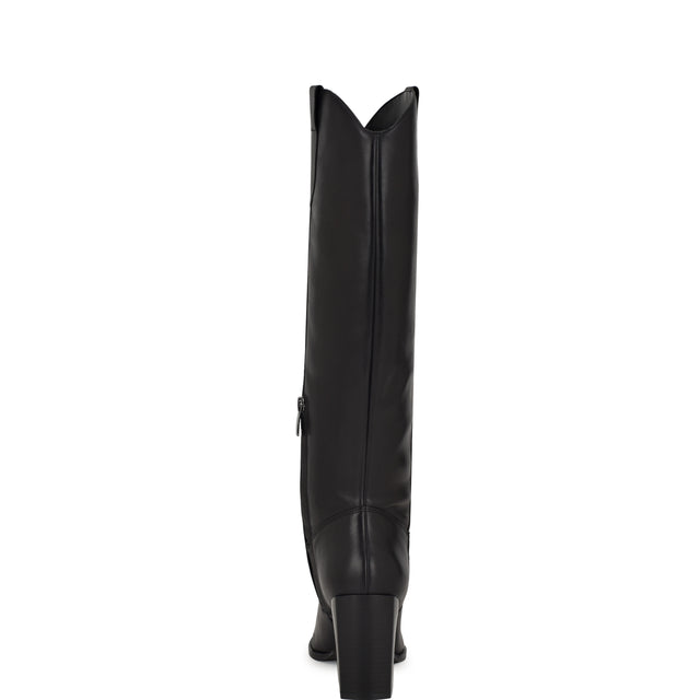 Nine West Bromwel Block Heel Leather Boots