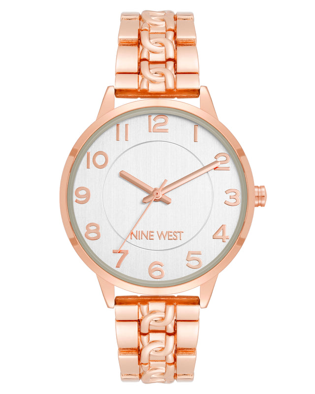 nine west Chain Pattern Bracelet Watch