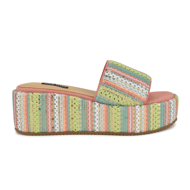 nine west Copen Platform Slide Sandals