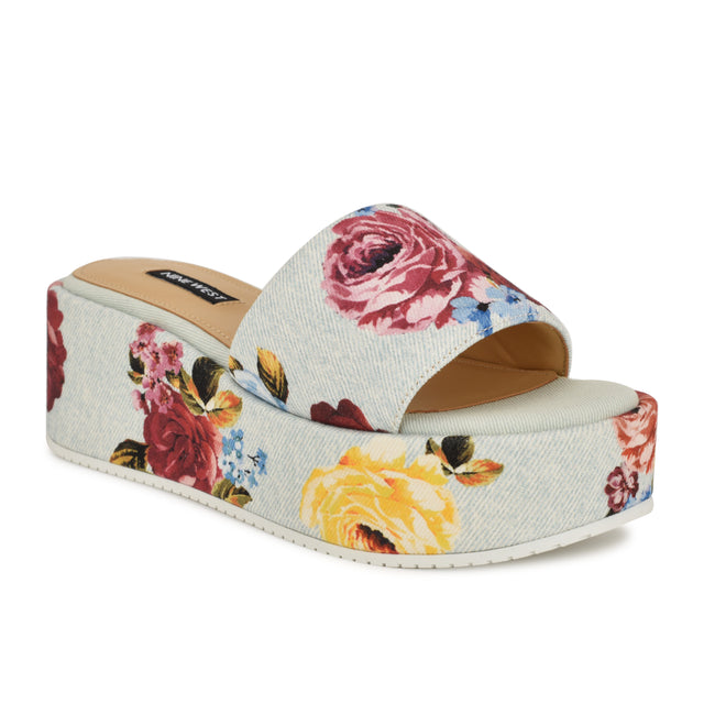 Nine West Copen Platform Slide Sandals