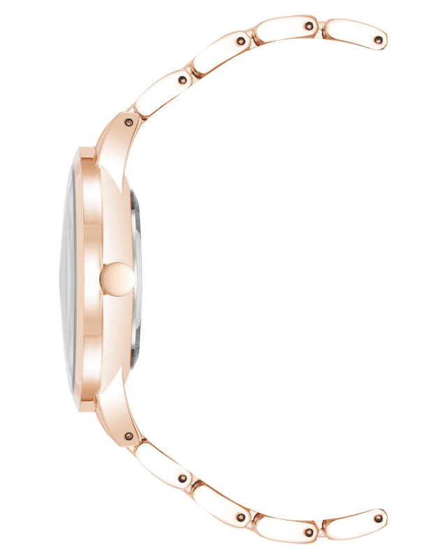 Nine West Crystal Accented Bracelet Watch