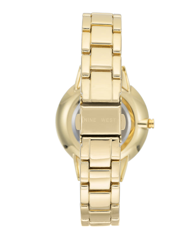 Nine West Crystal Accented Bracelet Watch