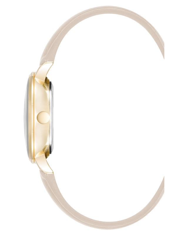 Nine West Crystal Accented Dial Strap Watch