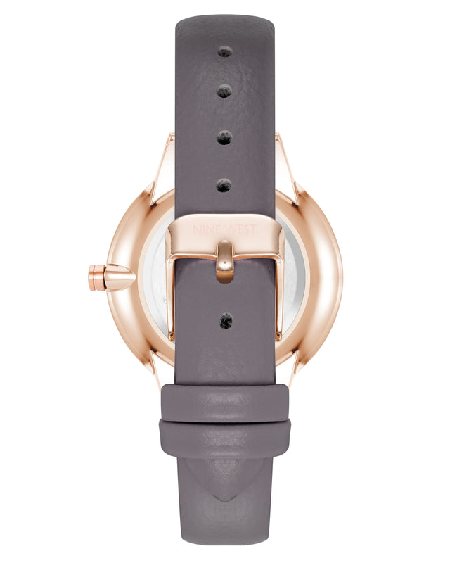 Nine West Crystal Accented Strap Watch