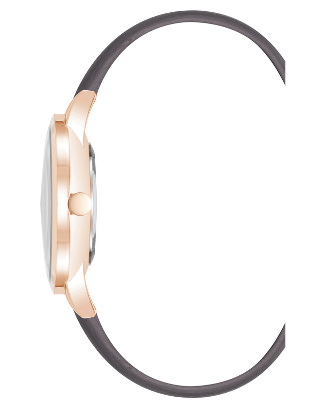 Nine West Crystal Accented Strap Watch