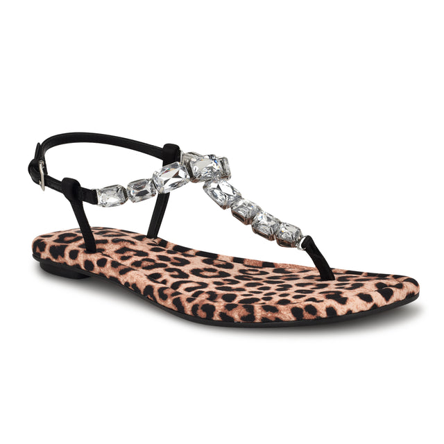 Nine West Dynasti Embellished Flat Sandals