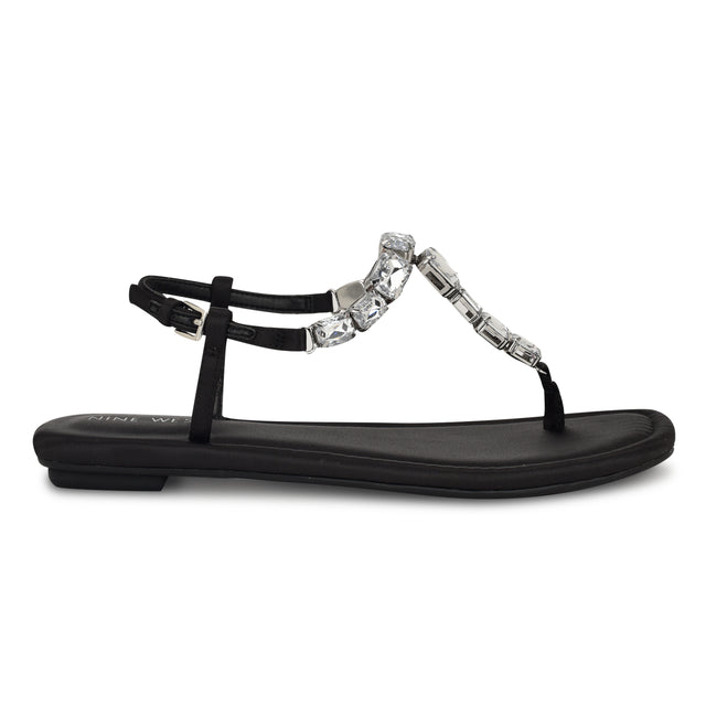 nine west Dynasti Embellished Flat Sandals