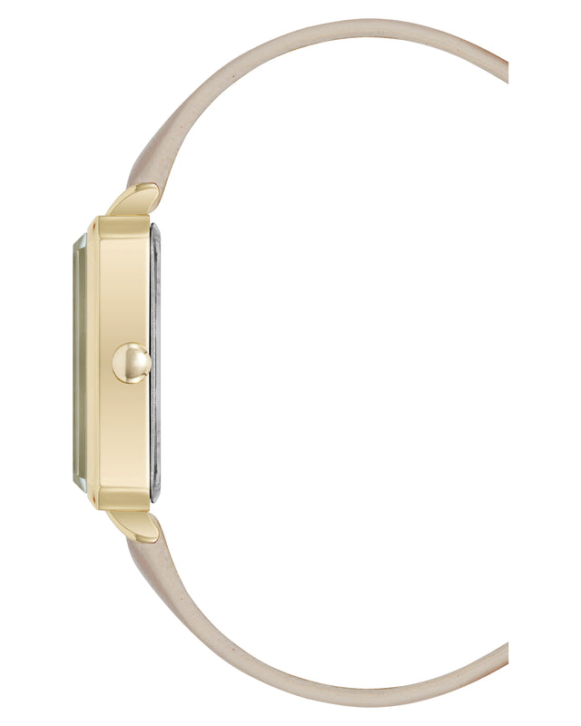 Nine West Elegant Rectangular Case Strap Watch