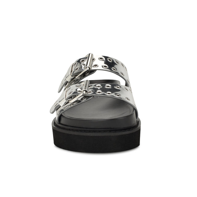 Nine West Eleny Buckle Slide Sandals