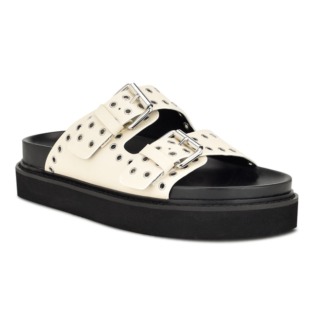 Nine West Eleny Buckle Slide Sandals