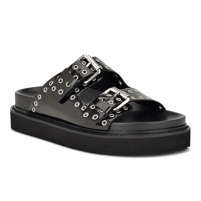 Nine West Eleny Buckle Slide Sandals