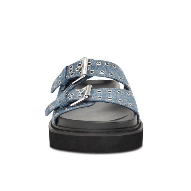 Nine West Eleny Buckle Slide Sandals
