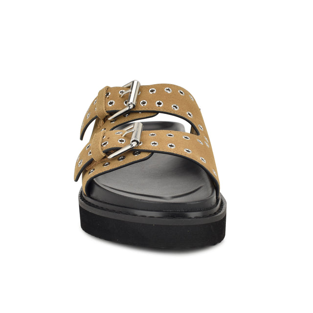 Nine West Eleny Buckle Slide Sandals