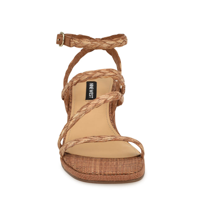 Nine West Emolly Raffia Block Heel Sandals