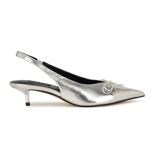 Nine West Evaa Kitten Heel Slingback Pumps