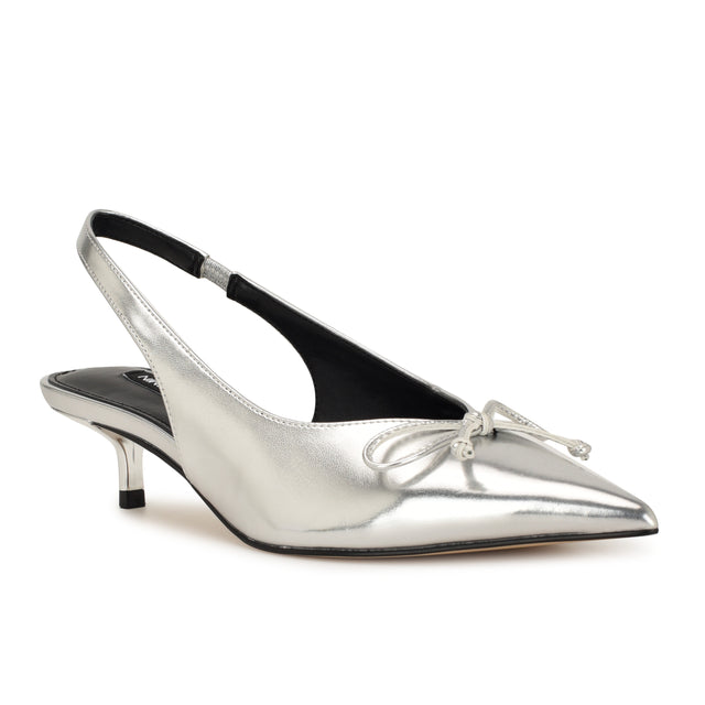 Nine West Evaa Kitten Heel Slingback Pumps