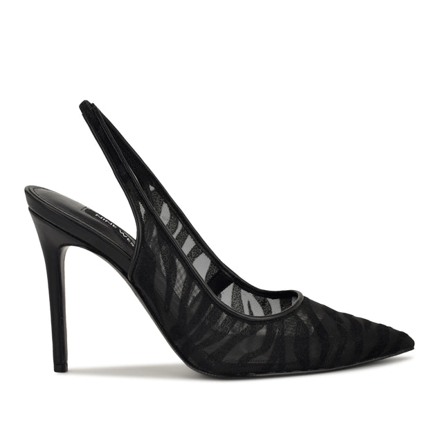 Nine West Feather Pointy Toe Slingback Pumps