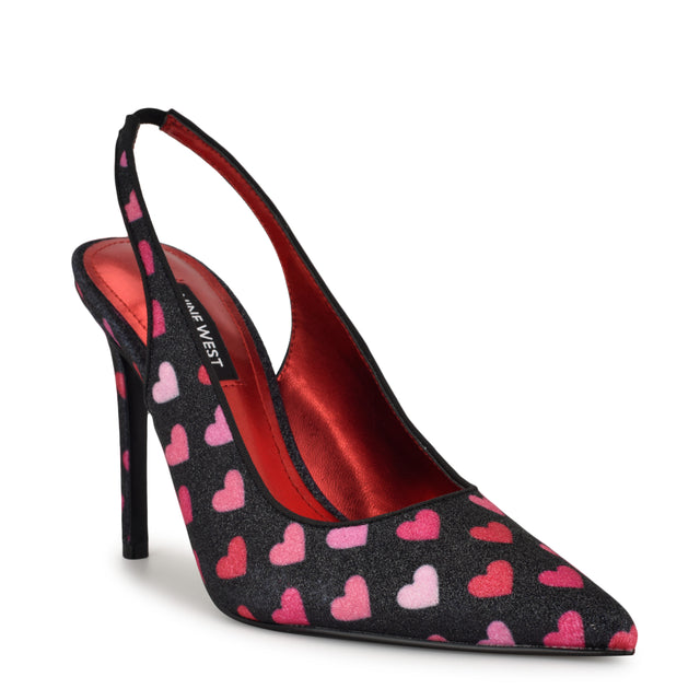 Nine West Feather Pointy Toe Slingback Pumps