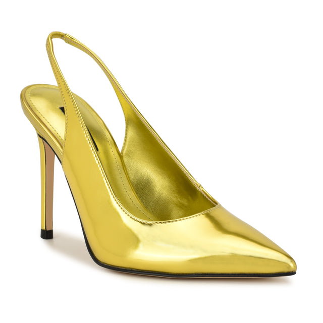 Nine West Feather Pointy Toe Slingback Pumps