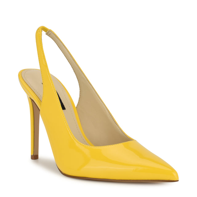Nine West Feather Pointy Toe Slingback Pumps