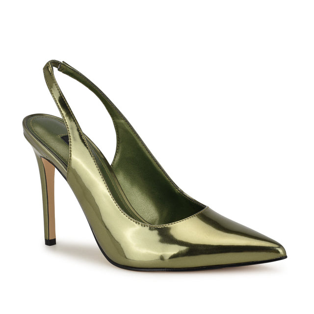 Nine West Feather Pointy Toe Slingback Pumps