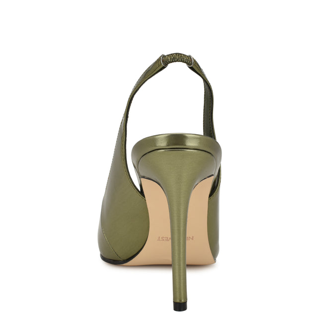 Nine West Feather Pointy Toe Slingback Pumps