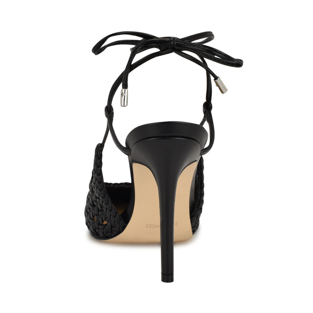 Nine West Fessla Woven Ankle Wrap Pumps