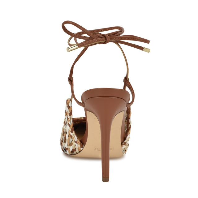 Nine West Fessla Woven Ankle Wrap Pumps