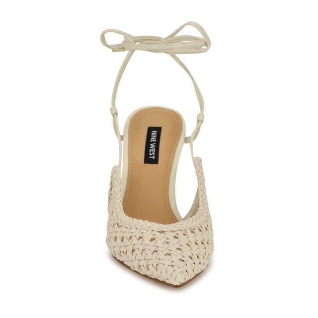 Nine West Fessla Woven Ankle Wrap Pumps