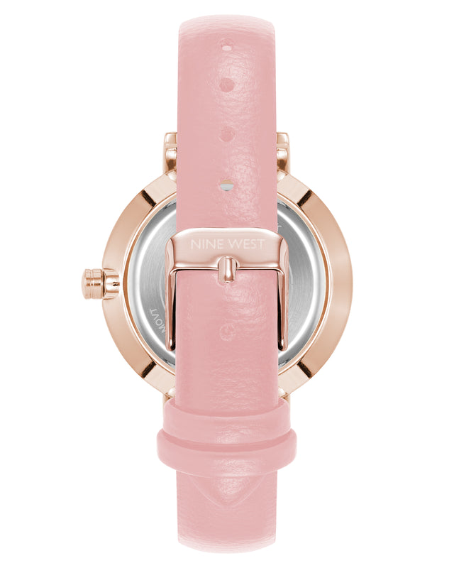 Nine West Floral Design Dial Strap Watch