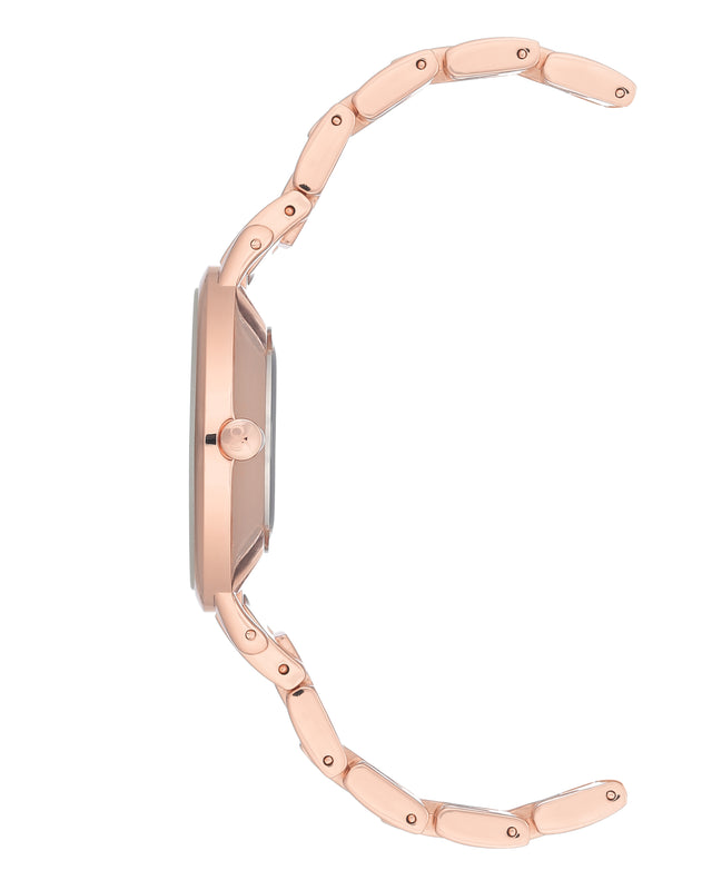 Nine West Floral Dial Bracelet Watch