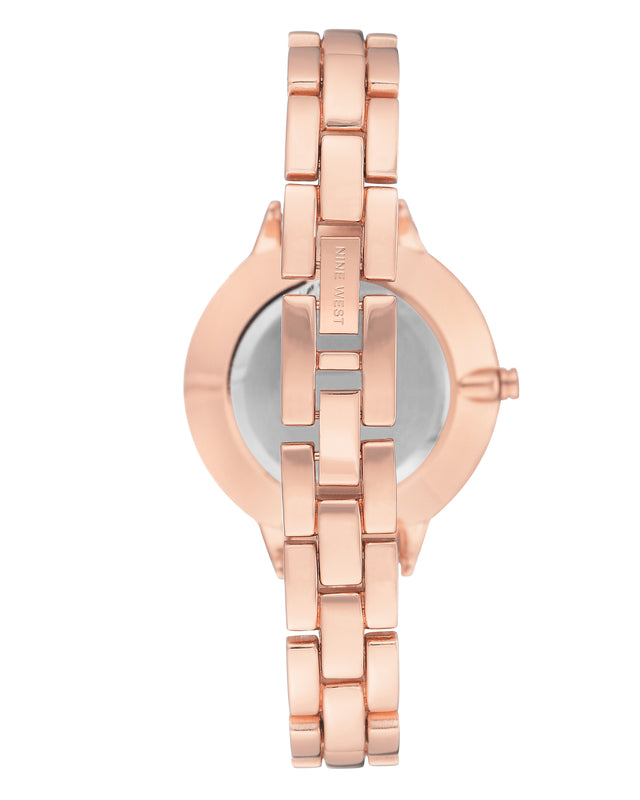 Nine West Floral Dial Bracelet Watch