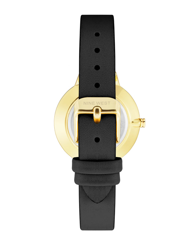Nine West Floral Dial Strap Watch
