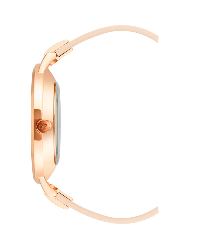 Nine West Floral Dial Strap Watch