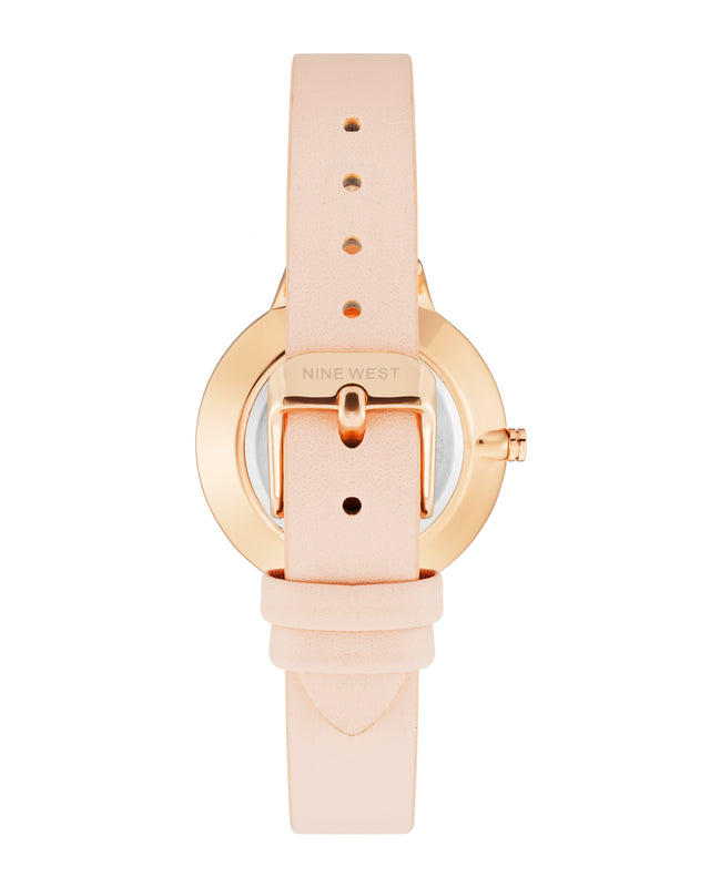Nine West Floral Dial Strap Watch