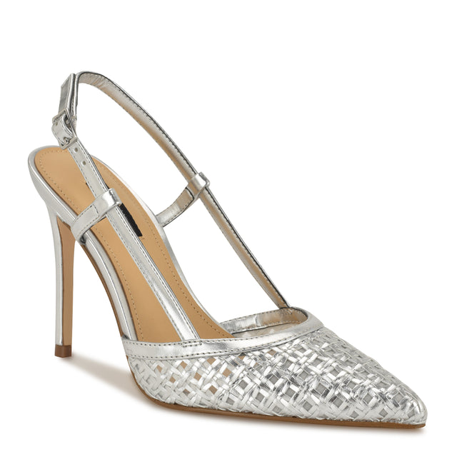 Nine West Floree Woven Slingback Pumps