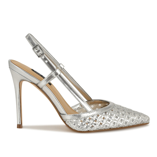 nine west Floree Woven Slingback Pumps