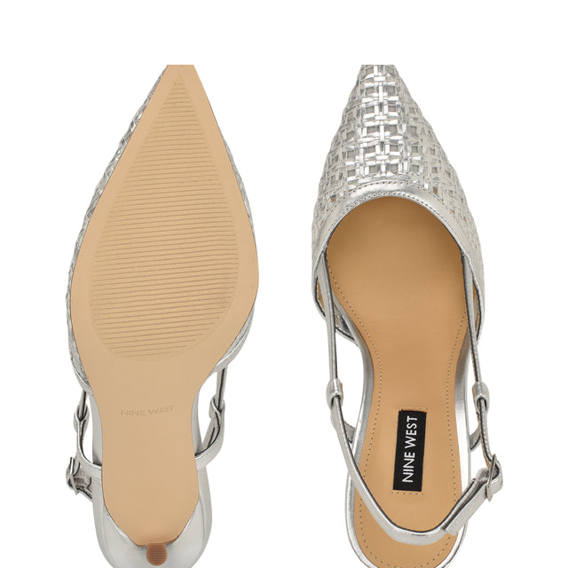 Nine West Floree Woven Slingback Pumps