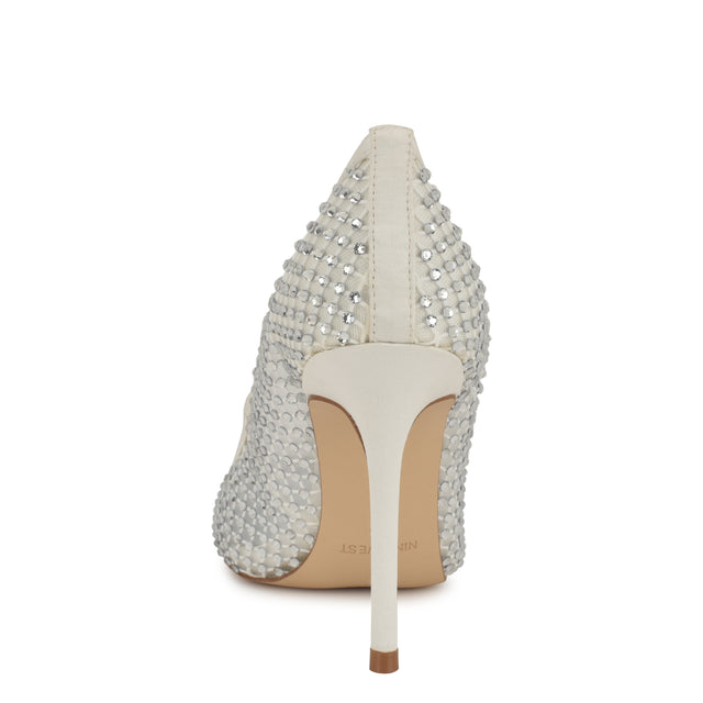 Nine West Freshe Rhinestone Mesh Pumps