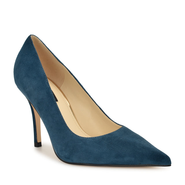 Nine West Gemmha Leather Pointy Toe Pumps